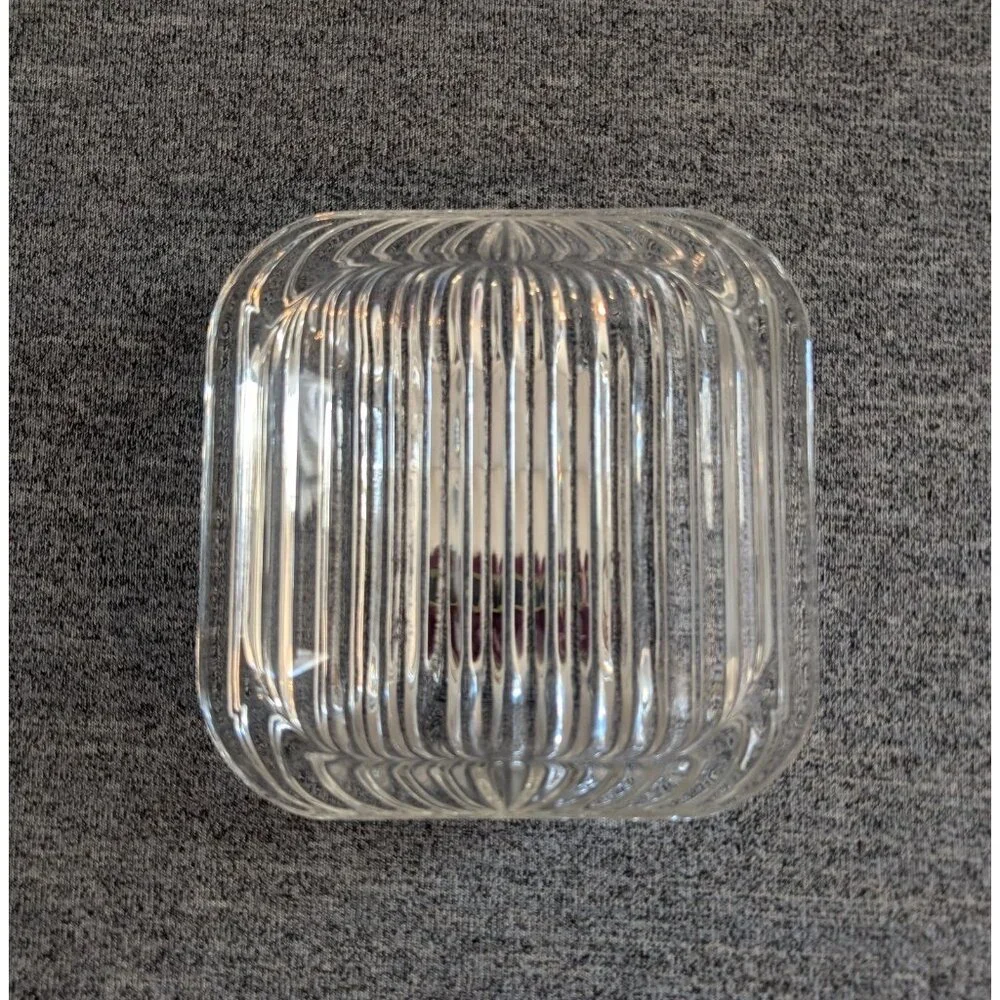 Villeroy & Boch "Quadra" Square Ribbed Dish/Tray/Bowl, 5.25" x 5.25" - Picture 1 of 4